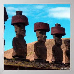 PÓSTER EASTER ISLAND TALKING HEADS