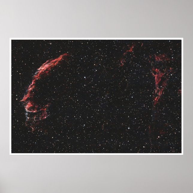 Poster Eastern Veil Nebula Cosmic Deep Space Photography (Frente)