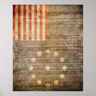 Póster Easton Pennsylvania Flag