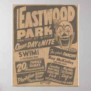 Poster Eastwood Amusement Park, Michigan, Anúncio de 194