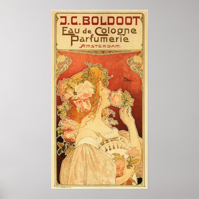 Poster EAU DE COLOGNE PARFUMERIE Perfume Privat Livemont (Frente)