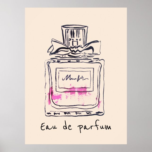 Poster Eau de parfum French Perfume (Frente)