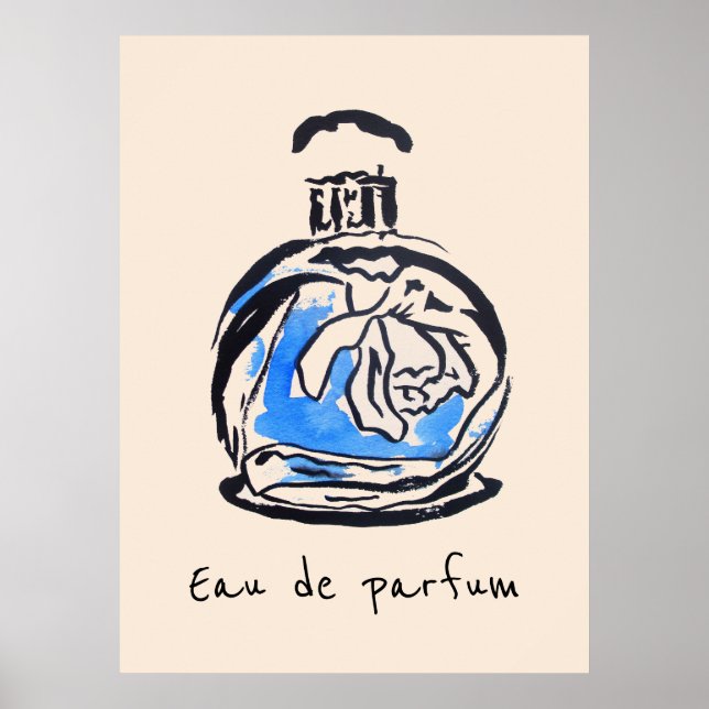 Poster Eau de parfum French Perfume (Frente)