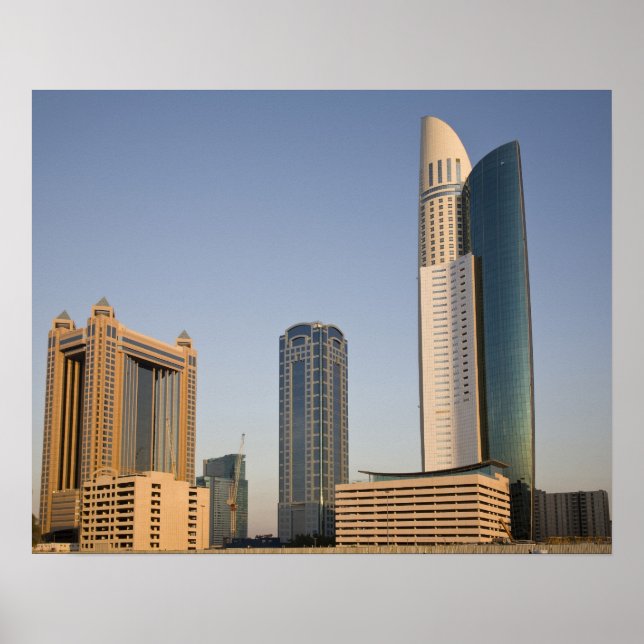 Poster EAU, Dubai. Park Place Tower e outros (Frente)