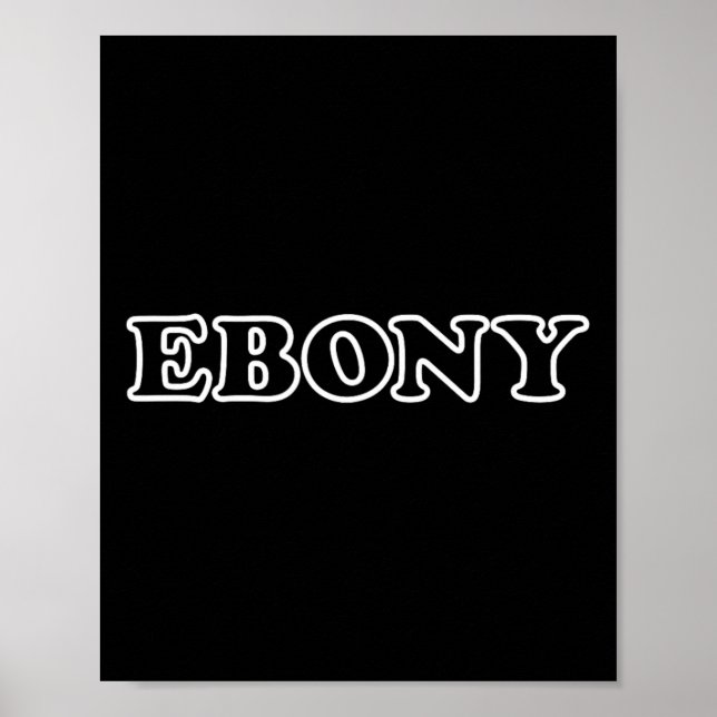 Poster Ebony E O Figurino De Ivory Para Casais Halloween  (Frente)