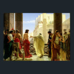 Poster Ecce Homo, 1871 por Antonio Ciseri<br><div class="desc">Antonio Ciseri - Ecce Homo, 1871. Ecce homo ("eis o homem") são as palavras latinas usadas por Pôncio Pilato na tradução Vulgada do Evangelho de João, quando apresenta um Cristo de Jesus amassado, amarrado e coroado de espinhos, a uma multidão hostil pouco antes de sua Crucificação.</div>
