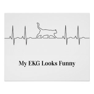 Póster ECG de Gatos