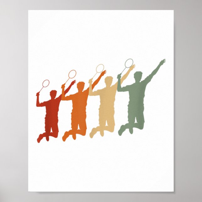 Poster Ecg Hearminton Player Shuttle Sports Smas (Frente)
