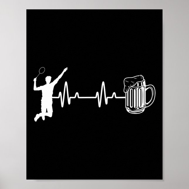 Poster Ecg Hearminton Player Shuttle Sports Smas (Frente)