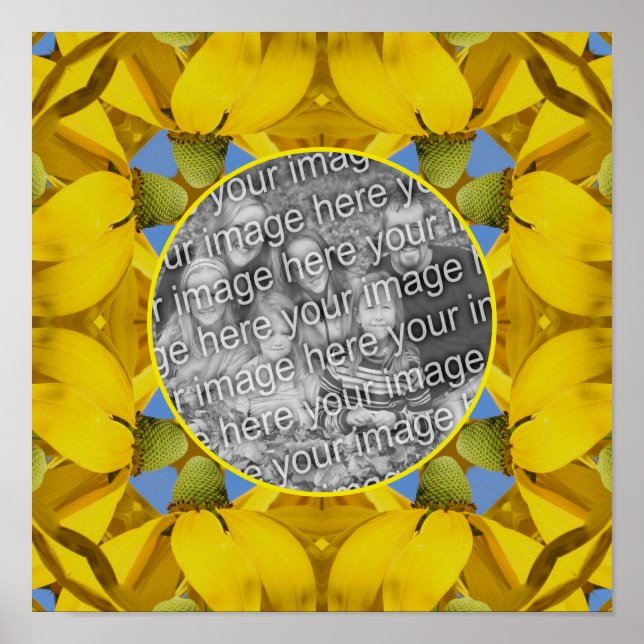 Poster Echinacea Flowers Nature Art Cria Sua Própria Foto (Frente)