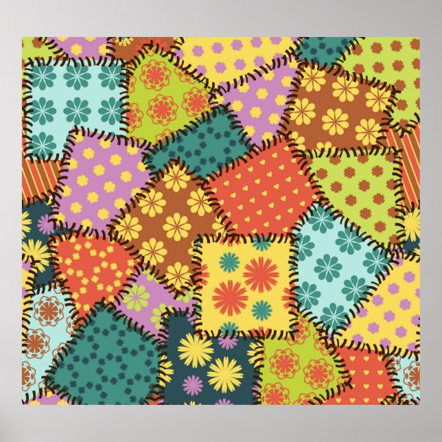 Poster Eclectic Patchwork (Correção Eclética): Diversa Co (Frente)
