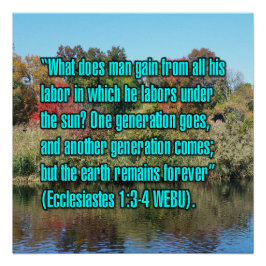 Póster Eclesiastes 1:3-4 WEBU