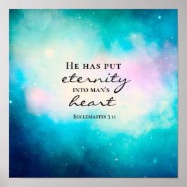 Poster Eclesiastes 3 11 Ele colocou a eternidade no coraç