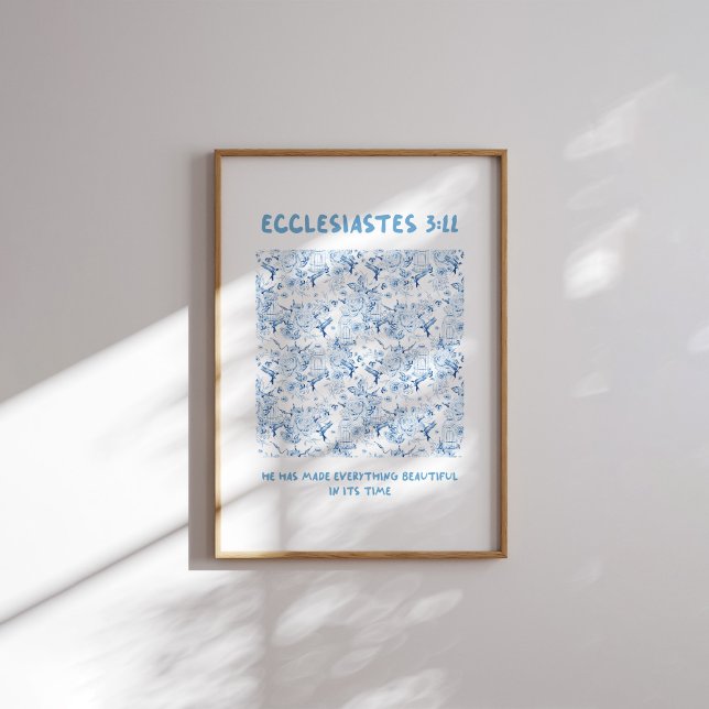 Poster Eclesiastes 3:11 Ele Fez Tudo Bela (Criador carregado)