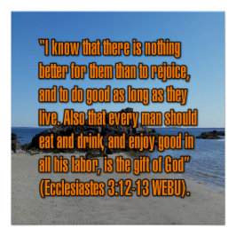 Póster Eclesiastes 3:12-13 WEBU