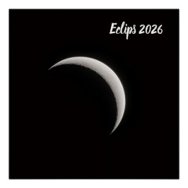 Póster Eclips 2026 Nederland