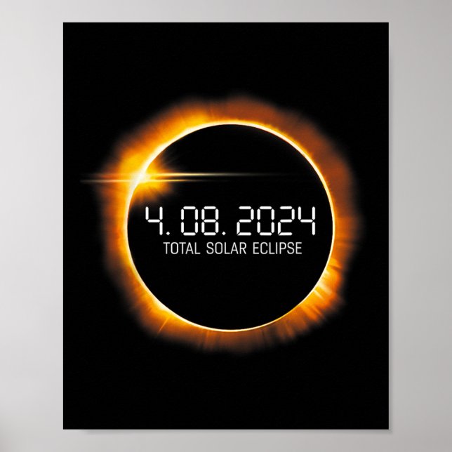 Poster Eclipse 2024 Abril 2008 Totalidade Mens Mulheres C (Frente)