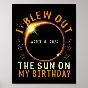 Poster Eclipse Aniversário Eu Espalhei O Sol No Meu Anive
