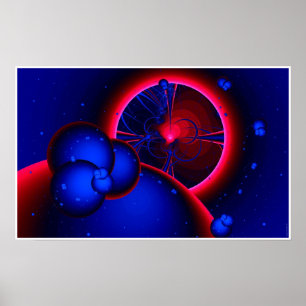Póster Eclipse do anão vermelho (visto da correia