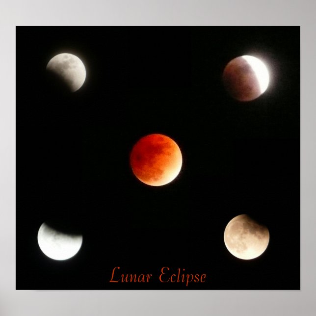Poster Eclipse lunar (Frente)