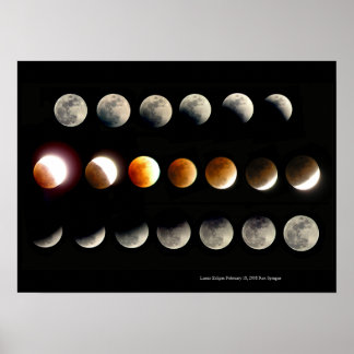 Póster Eclipse lunar