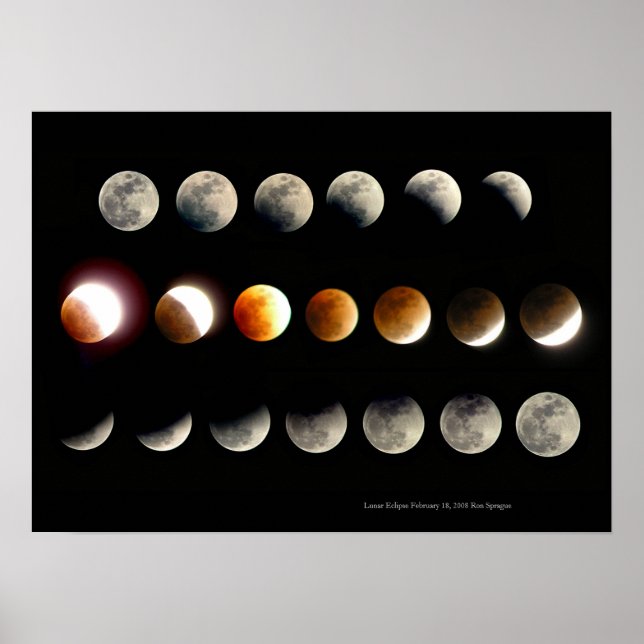Póster Eclipse lunar (Frente)