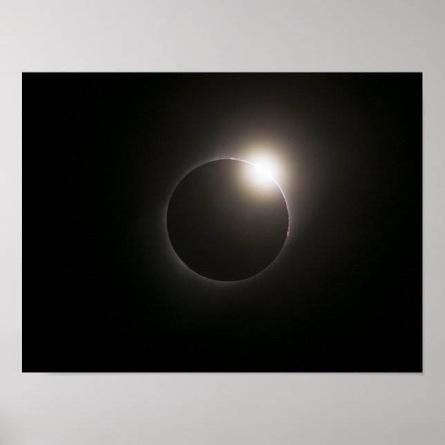 Póster Eclipse Solar 2017 - Anel Diamond (Frente)
