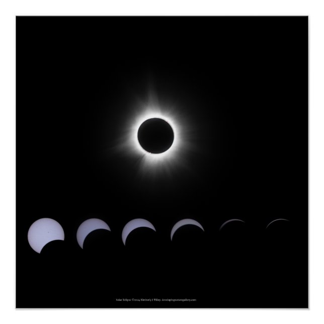 Póster Eclipse Solar 2024 (Frente)
