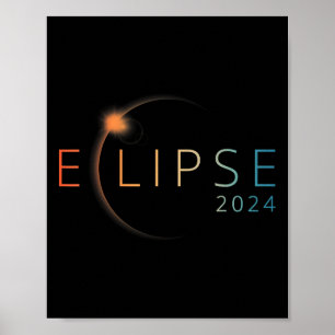 Poster Eclipse Solar 2024 Eclipse Solar Total 4.08.24