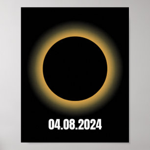 Poster Eclipse Solar 2024 Eclipse Solar Total 4.08.24