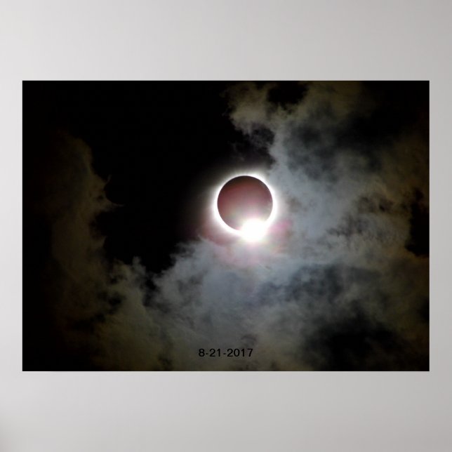 Poster Eclipse Solar 21 de agosto de 2017 (Frente)