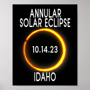 Poster Eclipse Solar Anular T - Idaho