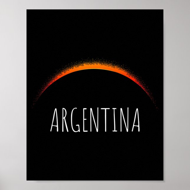 Poster eclipse solar argentina 2020 eclipse solar argenti (Frente)