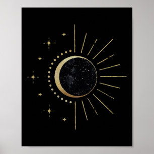 Poster Eclipse Solar Caminho Total do Eclipse Solar Ameri