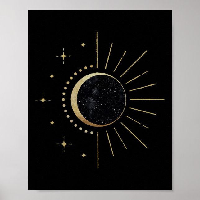 Poster Eclipse Solar Caminho Total do Eclipse Solar Ameri (Frente)