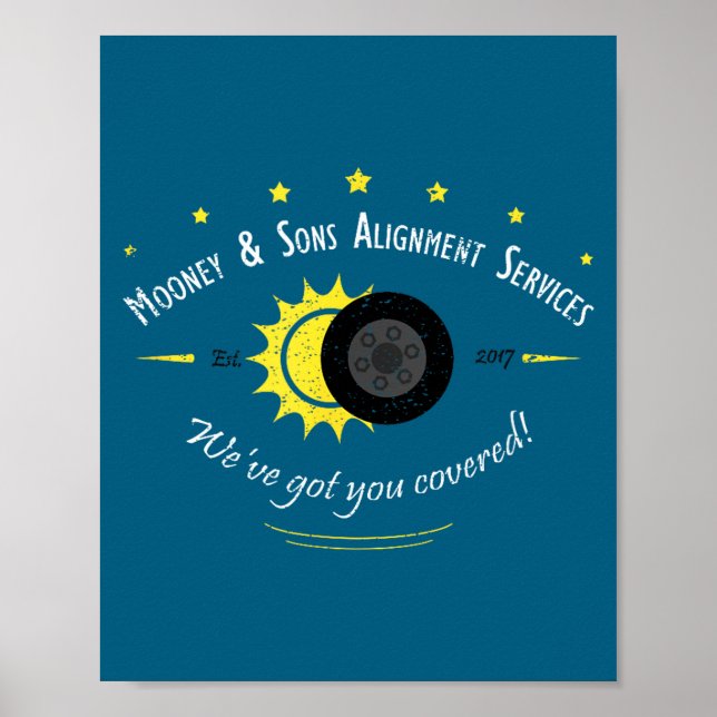Poster Eclipse Solar e Fãs de Ciência e Astronomia (Frente)