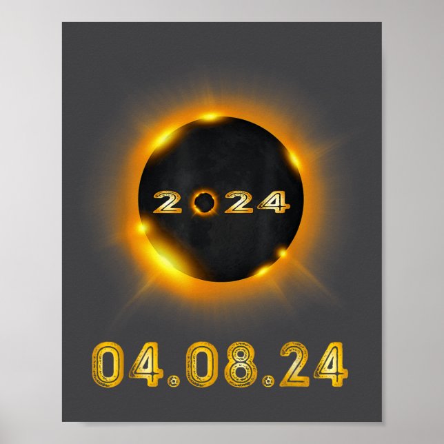 Poster Eclipse Solar Engraçado 04 08 24 (Frente)