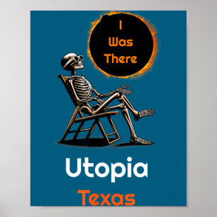 Poster Eclipse Solar Euforia Texas Lá