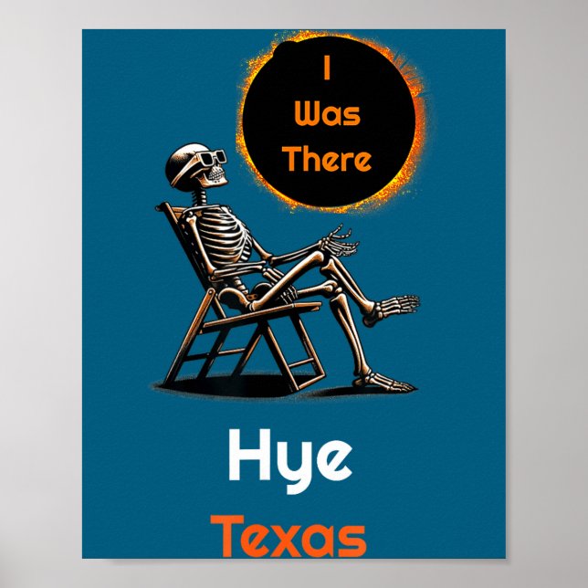 Poster Eclipse Solar I Hye Texas Lá (Frente)