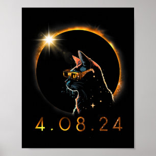 Poster Eclipse Solar T Óculos Eclipse Solares Vestindo Ga