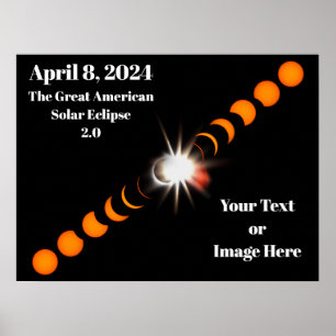 Poster Eclipse Solar Total 2024