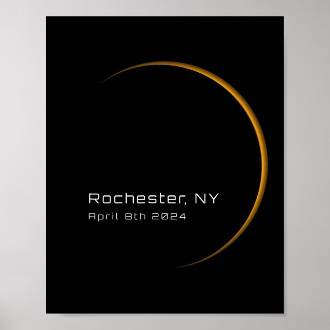Poster Eclipse Solar Total 2024 (Frente)