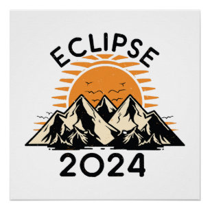 Póster Eclipse Solar Total 2024