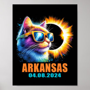 Poster Eclipse Solar Total 2024 Cat Solar Eclips