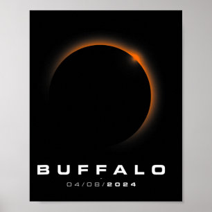 Poster Eclipse Solar Total 2024 - Eclipse Solar de Buffal