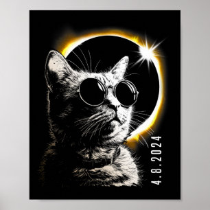 Poster Eclipse Solar Total 2024 Óculos Abril 8 Mulheres H