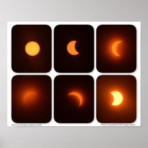 Póster Eclipse solar total 21 de agosto de 2017 Fotografi