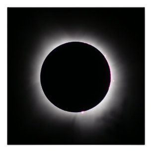 Póster Eclipse Solar Total 8 de abril de 2024