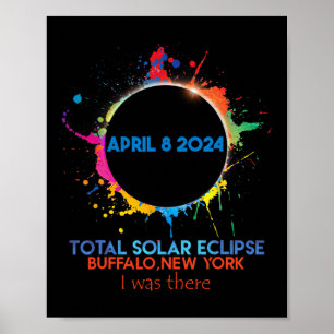Poster Eclipse Solar Total Buffalo Nova Iorque 2024 Eu Er