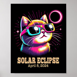 Poster Eclipse Solar Total do Gato 8 de abril
